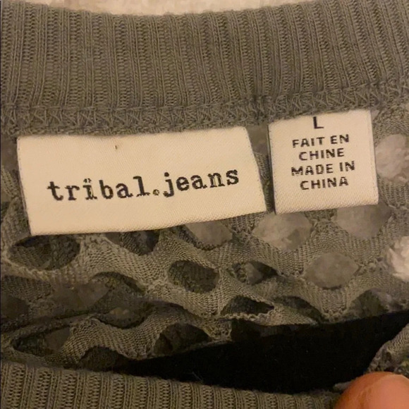 Tribal Jeans | Gray Cotton Tunic - Picture 5 of 12